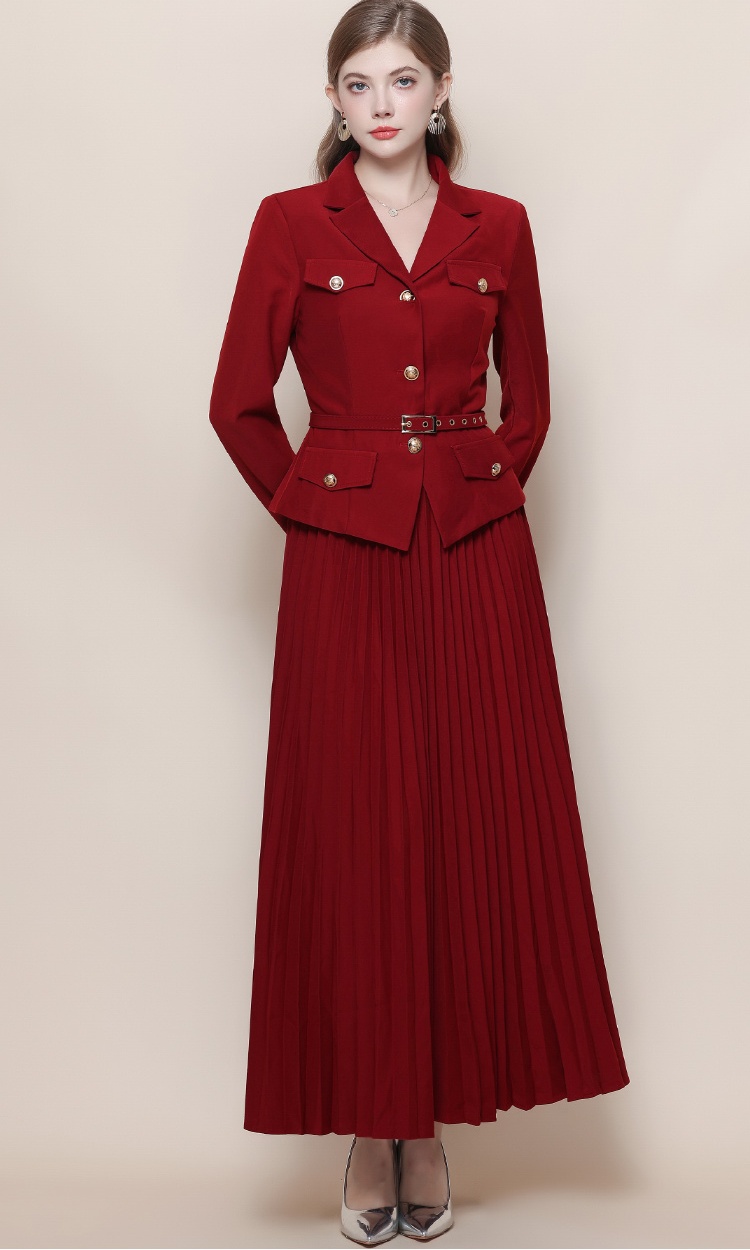 France style dress crimp business suit a set