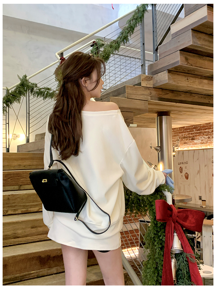 Beige Casual skirt autumn hoodie 2pcs set for women