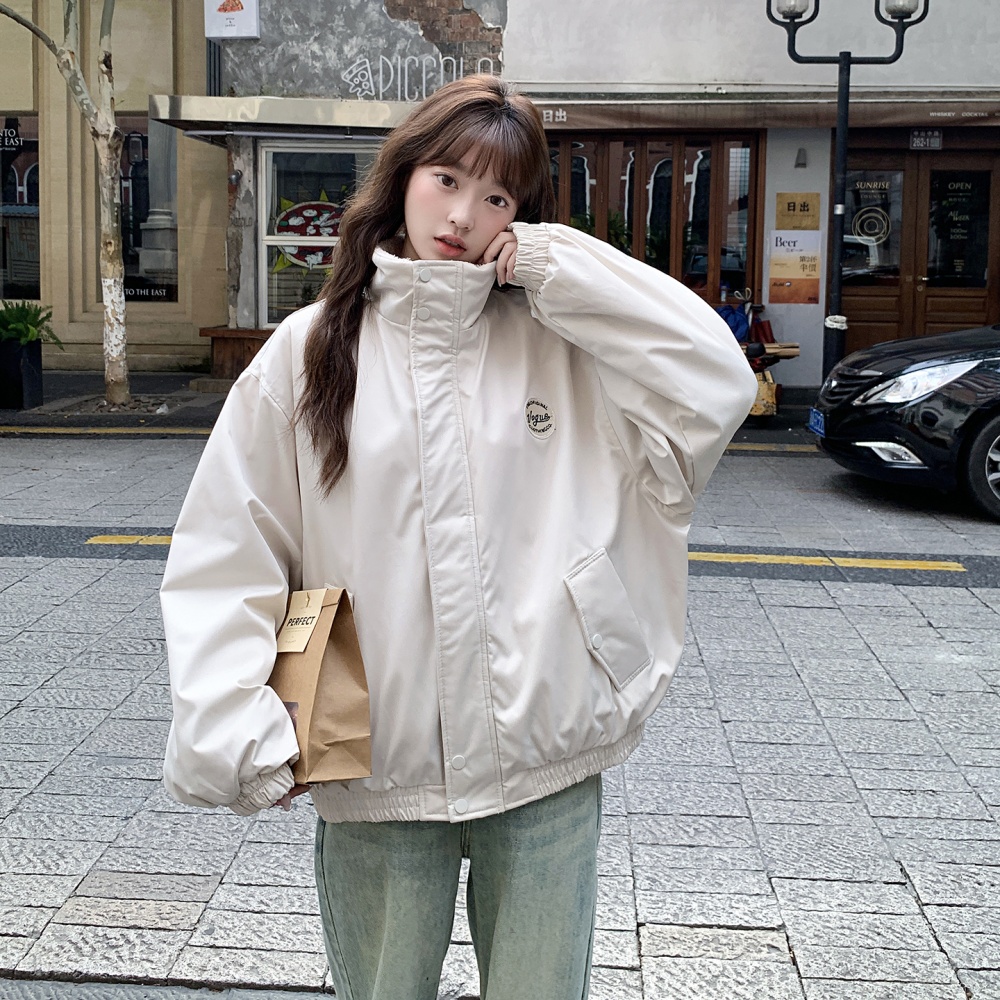 American style lambs wool cotton coat student coat