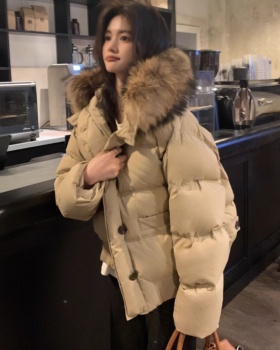 Winter bread clothing large fur collar down coat for women