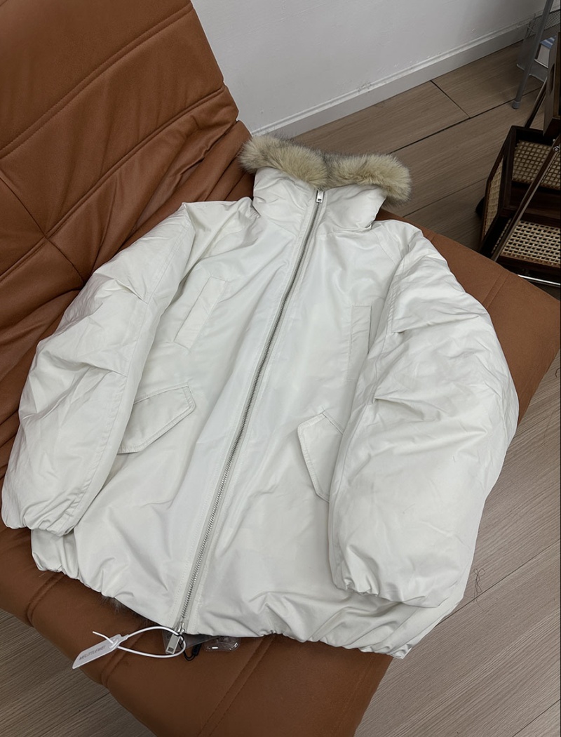 Cotton couples down fur coat bud splice coat