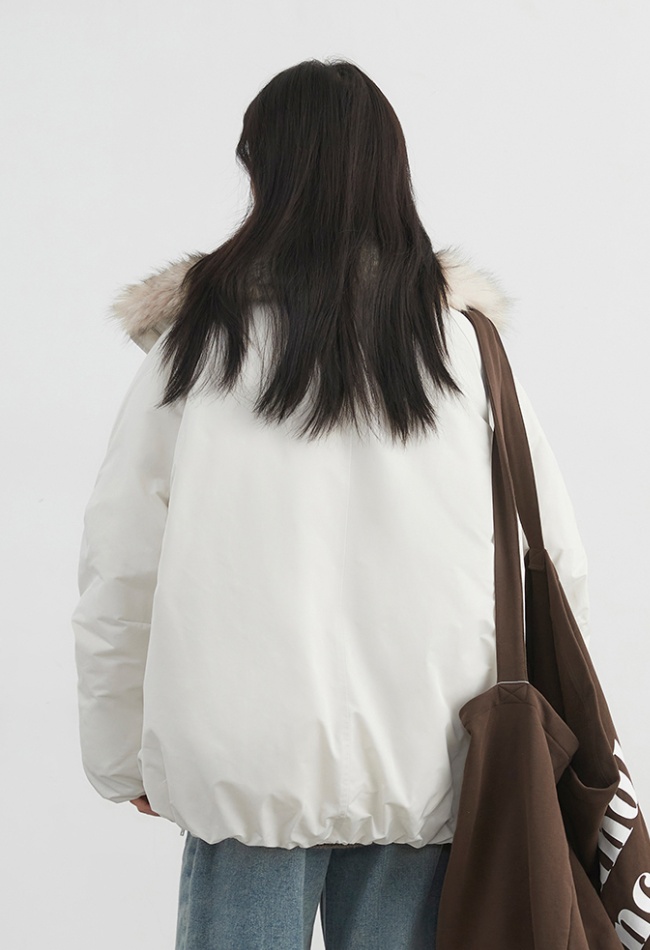 Cotton couples down fur coat bud splice coat