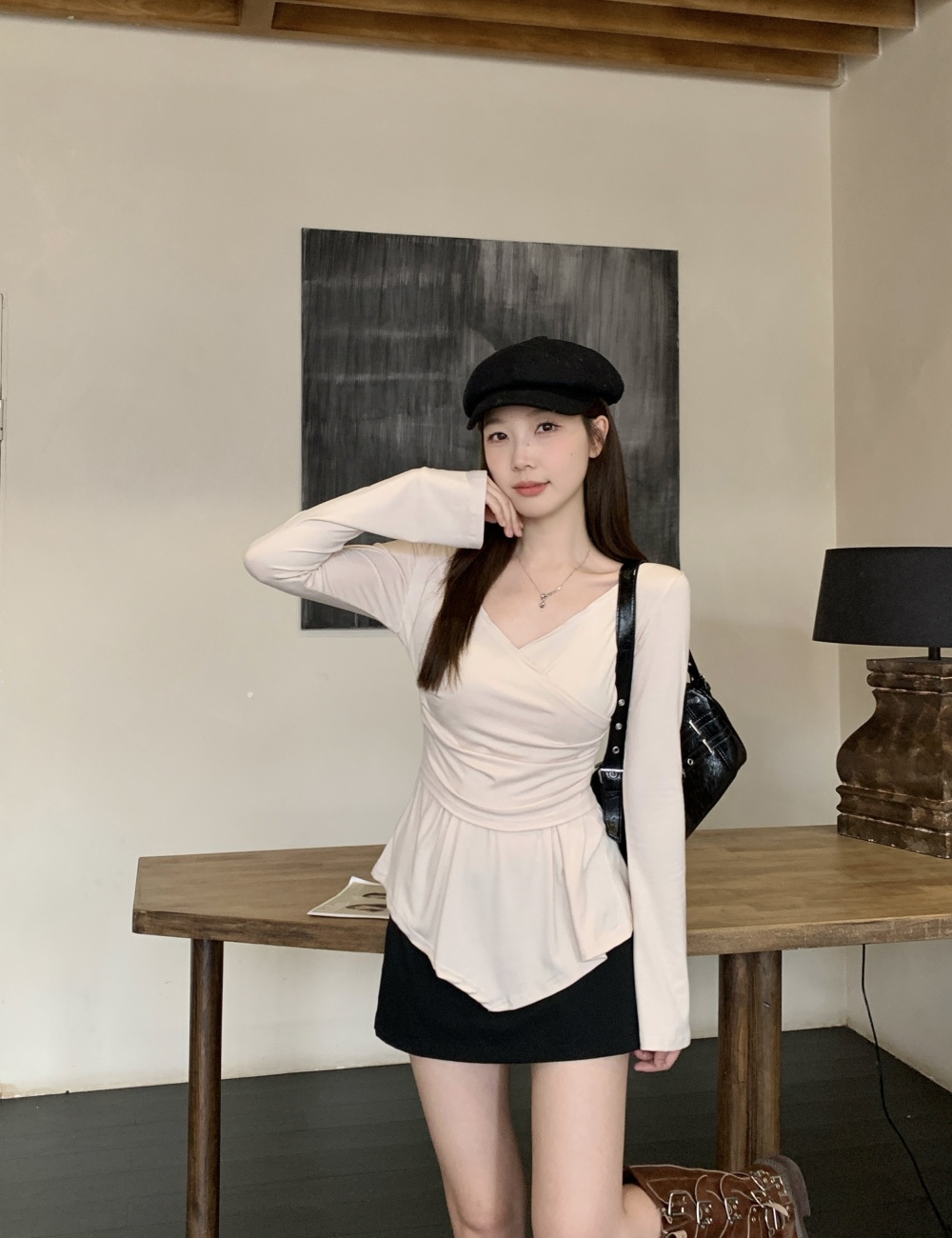 Autumn and winter bottoming tops spicegirl T-shirt