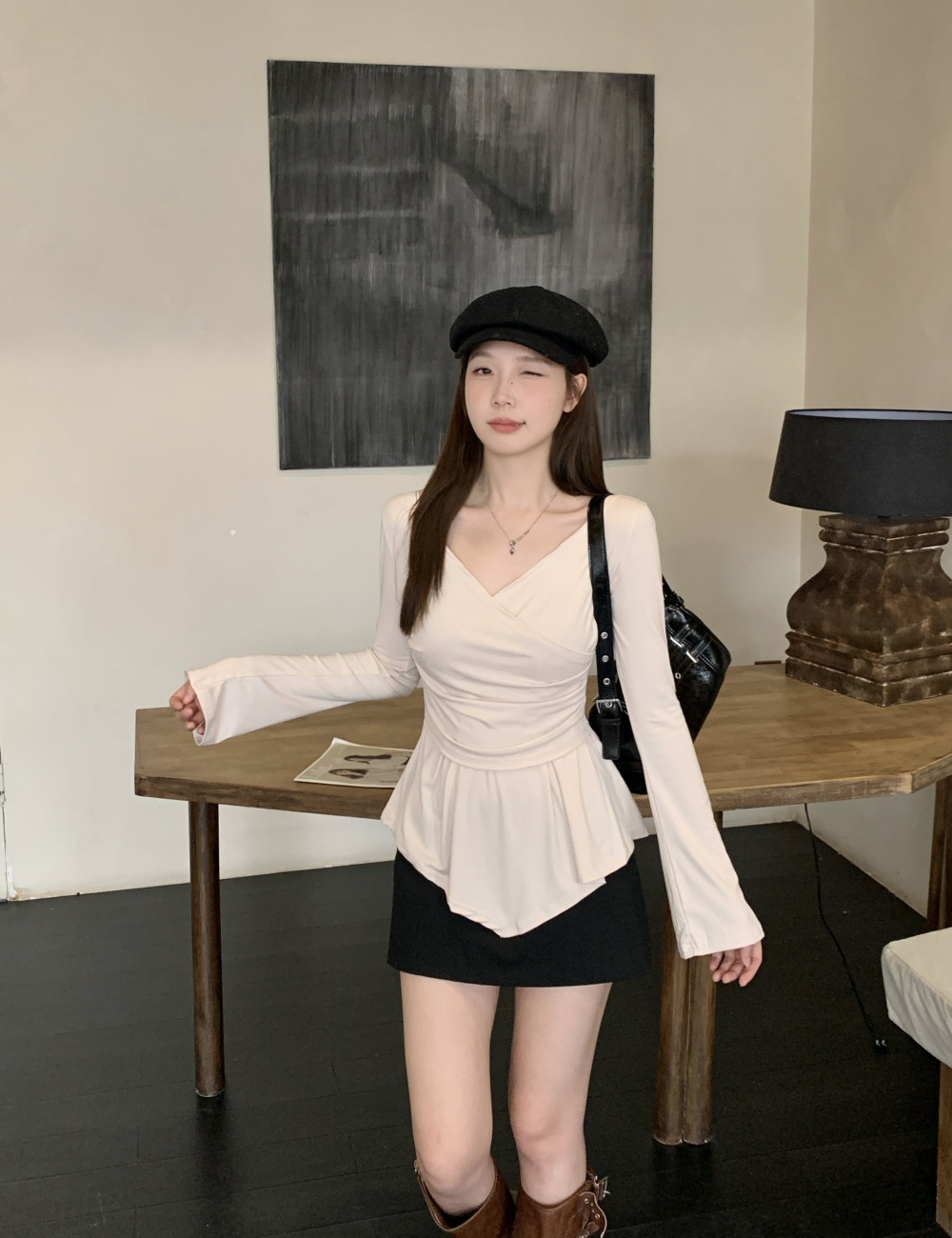 Autumn and winter bottoming tops spicegirl T-shirt