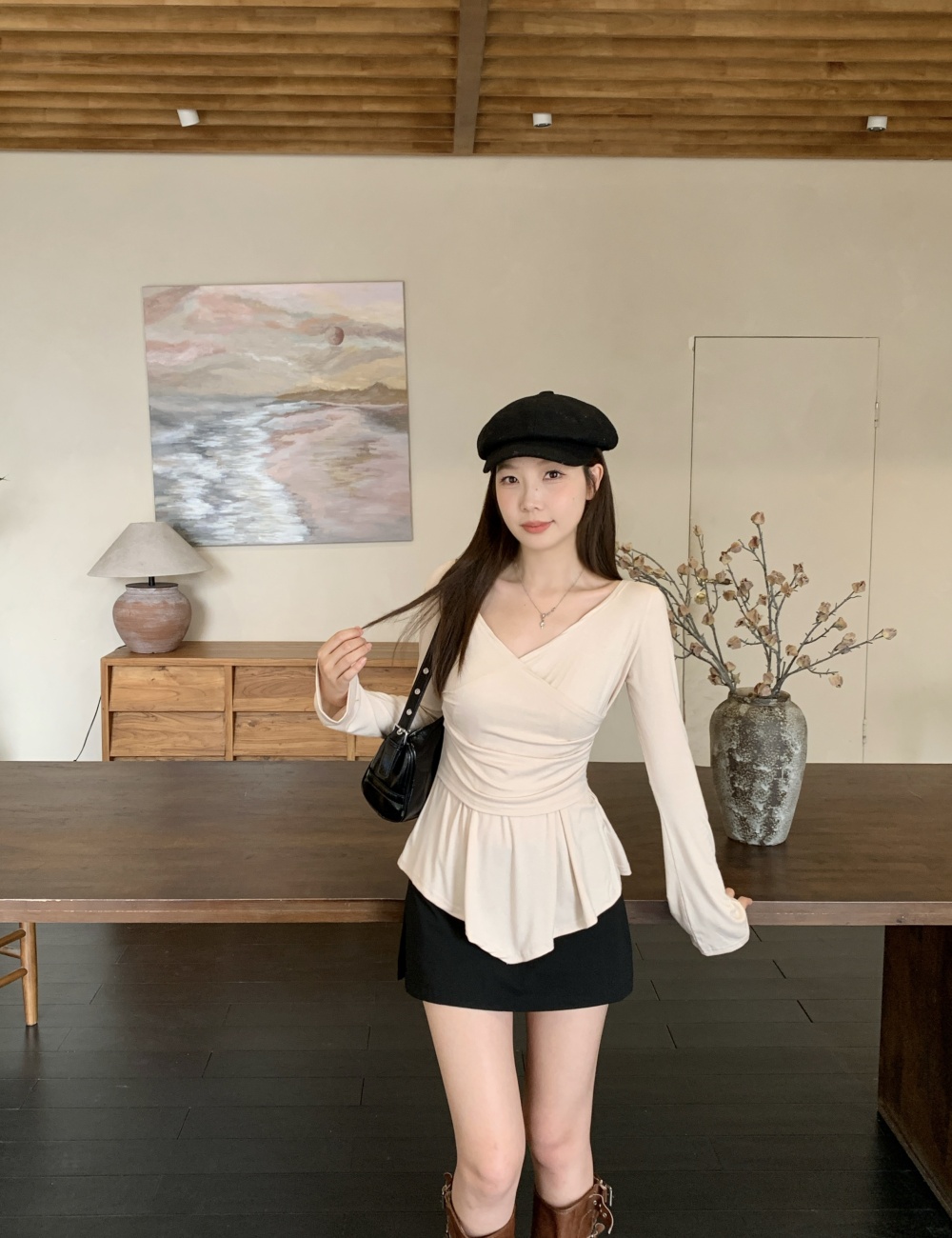 Autumn and winter bottoming tops spicegirl T-shirt