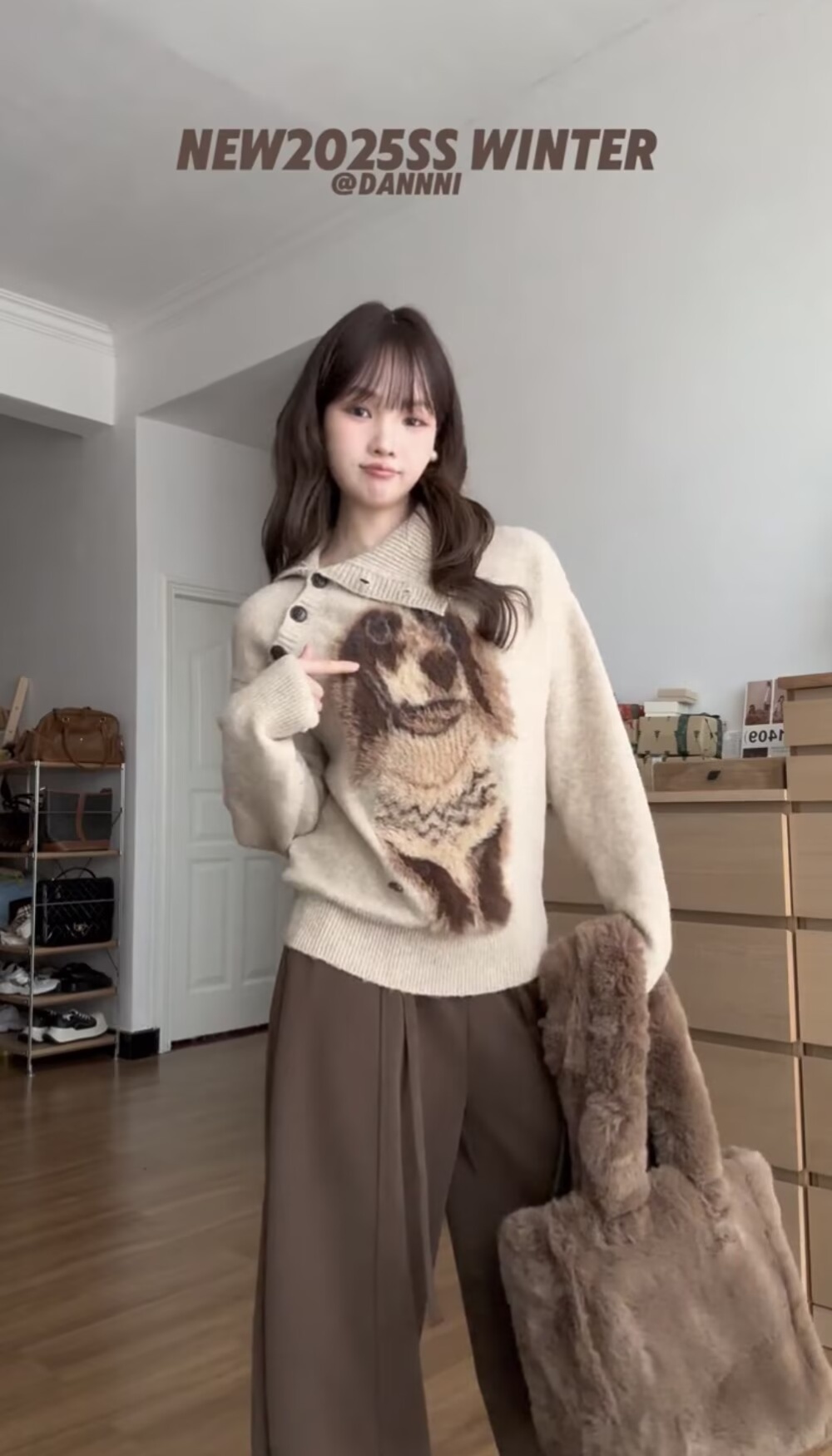 Retro loose pullover autumn wears outside sweater