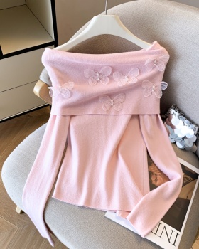 France style tops stereoscopic sweater for women