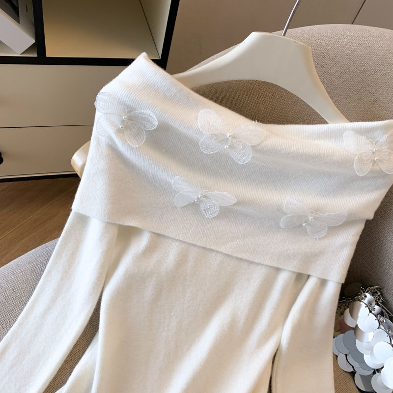France style tops stereoscopic sweater for women