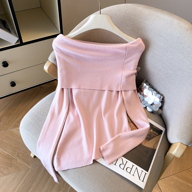 France style tops stereoscopic sweater for women