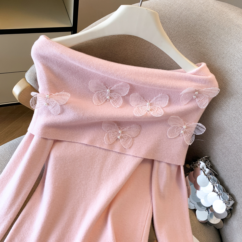 France style tops stereoscopic sweater for women