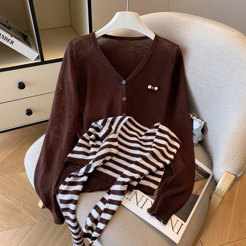 Unique autumn sweater pure knitted shawl for women
