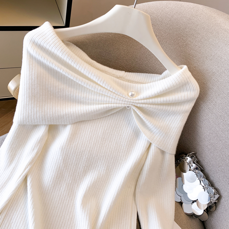 Bottoming fashionable sweater strapless tops for women