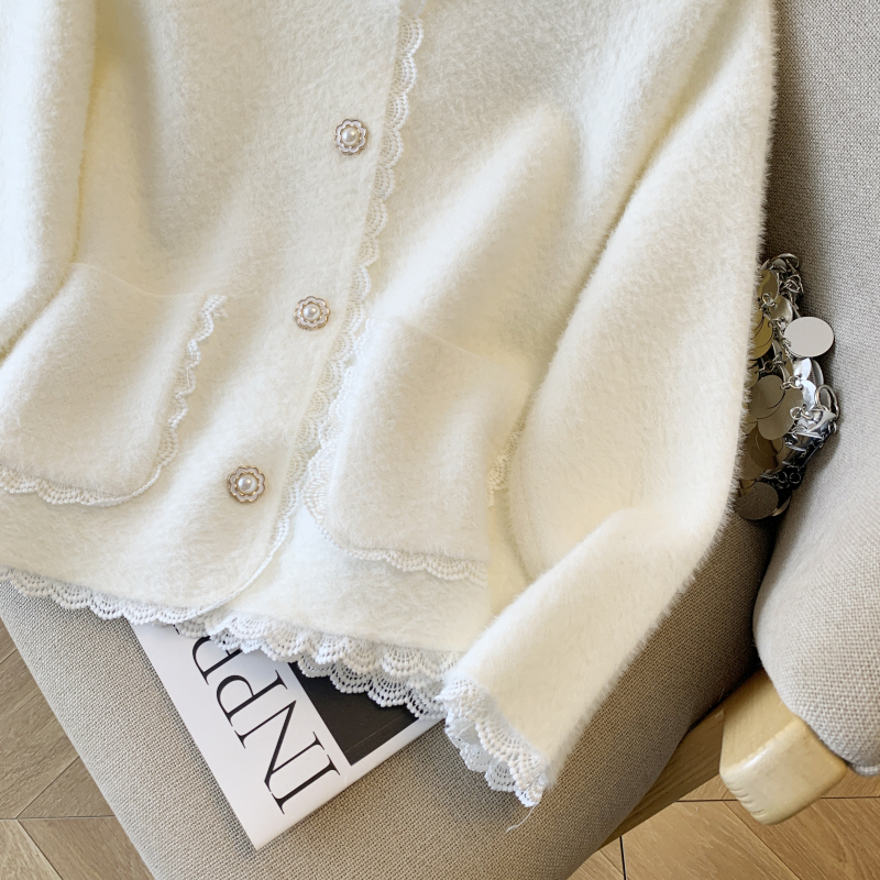 Chanelstyle cardigan pure tops for women