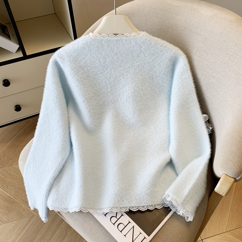 Chanelstyle cardigan pure tops for women