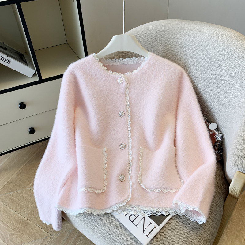 Chanelstyle cardigan pure tops for women