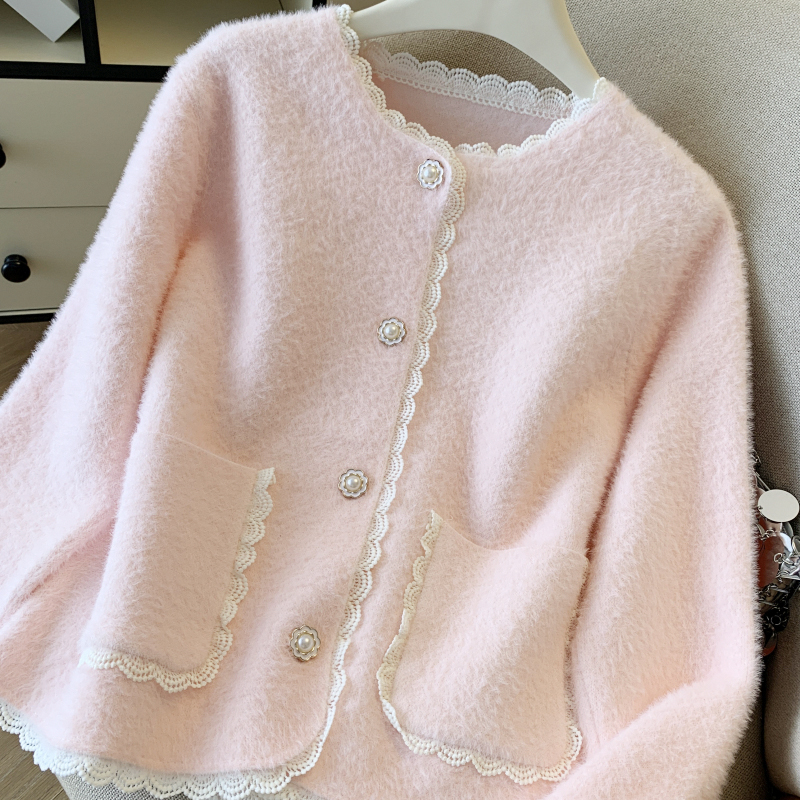 Chanelstyle cardigan pure tops for women