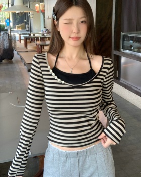 Halter T-shirt slim bottoming shirt