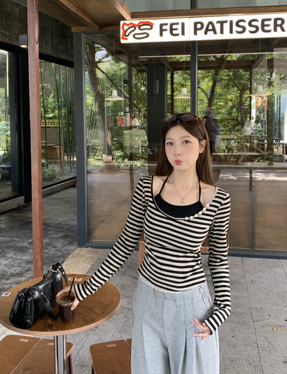 Halter T-shirt slim bottoming shirt
