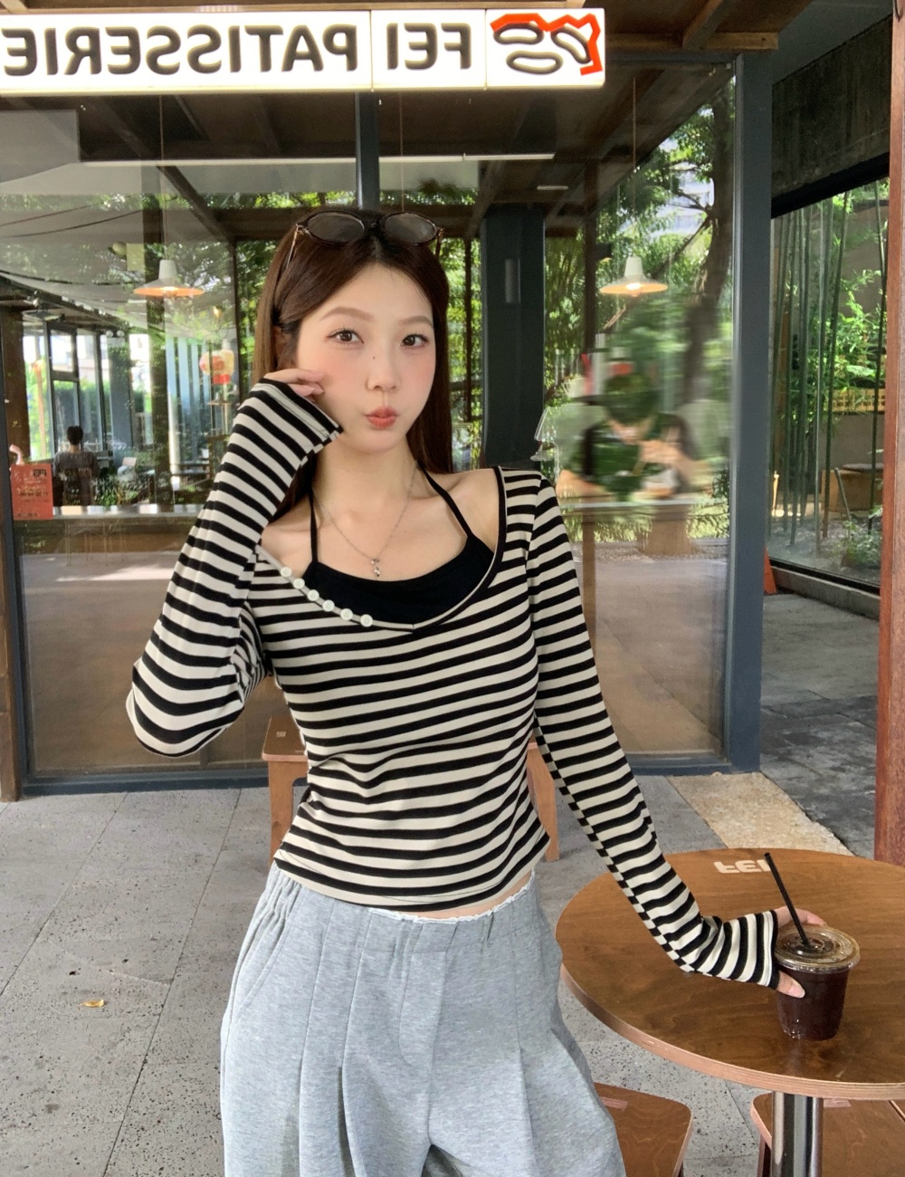 Halter T-shirt slim bottoming shirt