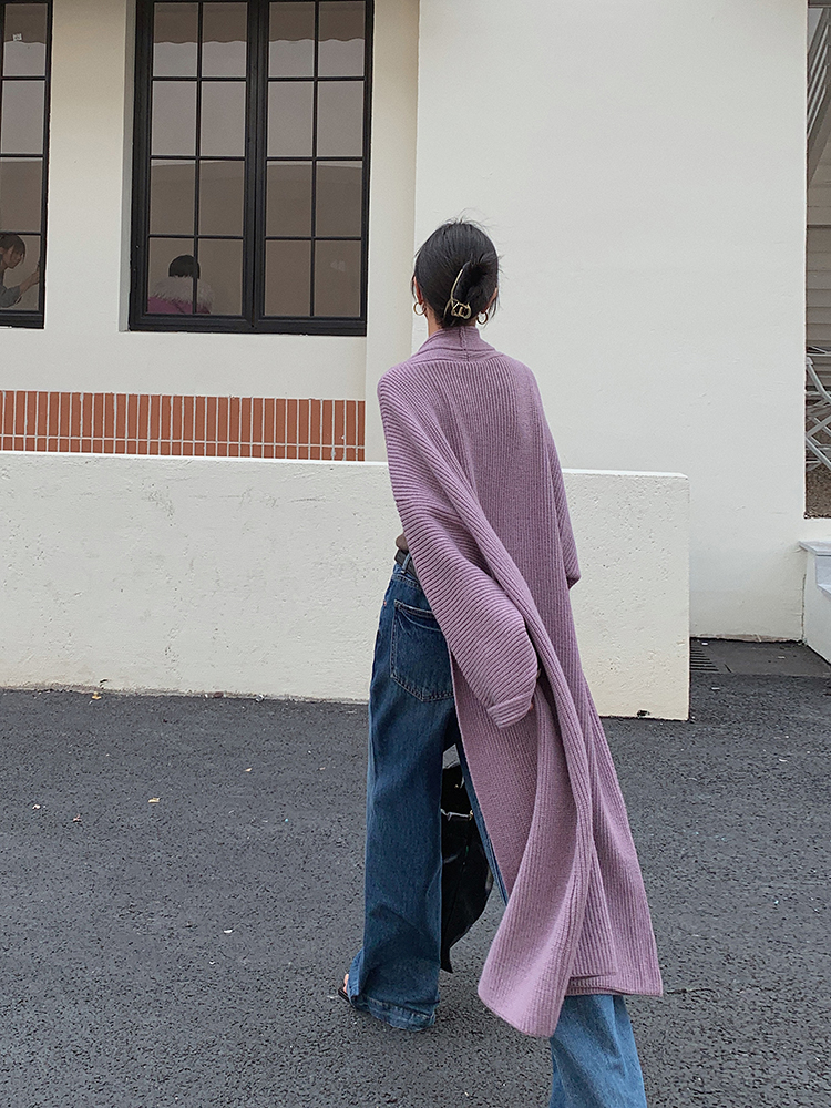 Long knitted cardigan autumn and winter sweater for women