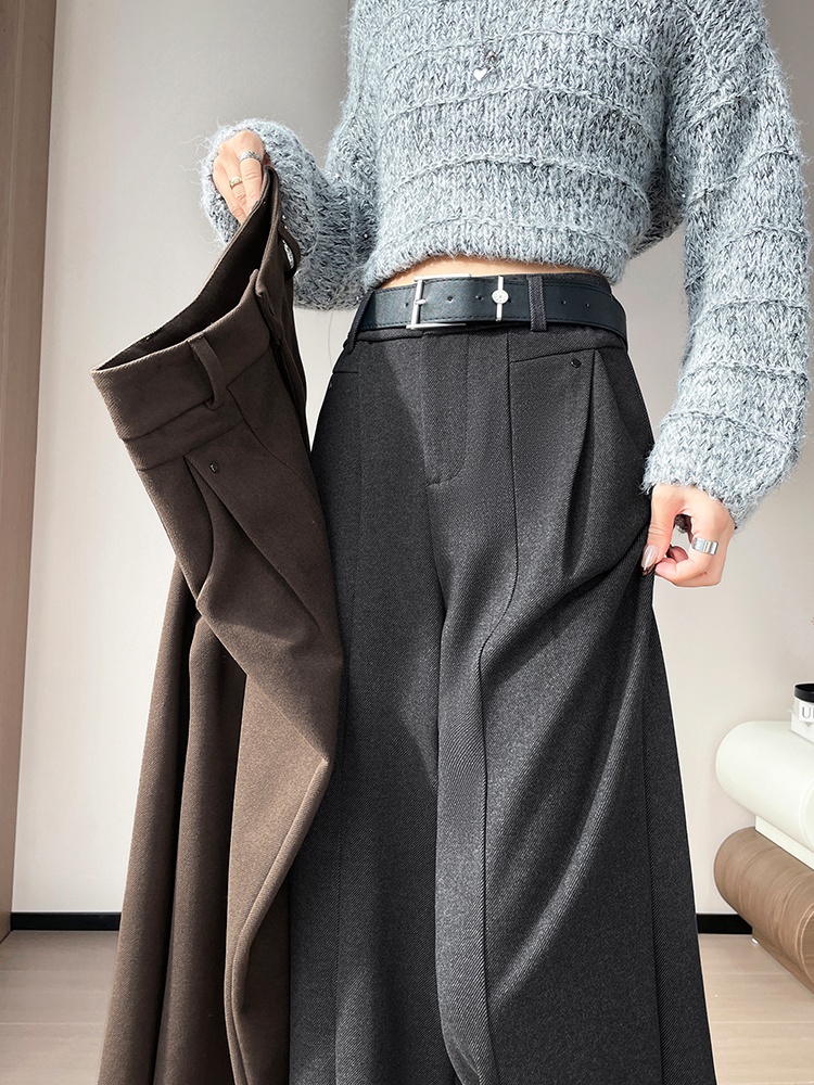 Straight business suit mopping wide leg pants for women