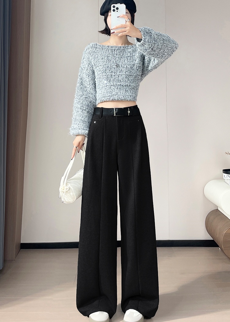 Straight business suit mopping wide leg pants for women