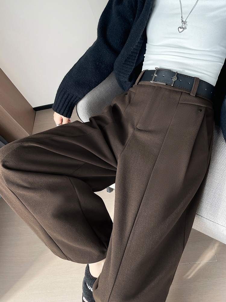 Straight business suit mopping wide leg pants for women