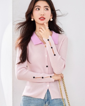 Cashmere bottoming shirt knitted cardigan for women