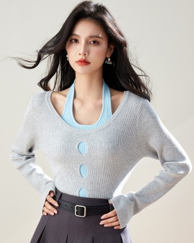 College style long sleeve tops Korean style sweater