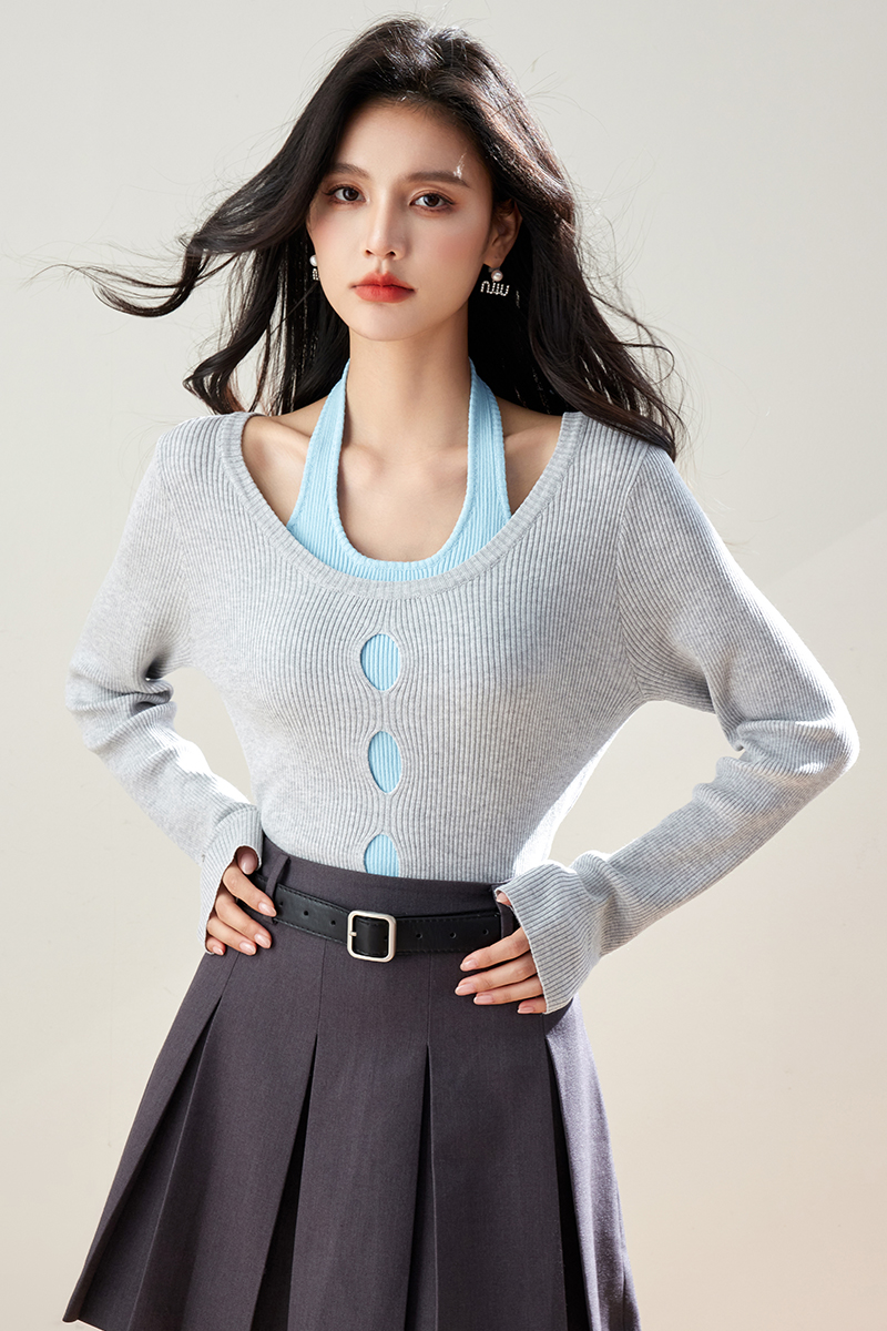 College style long sleeve tops Korean style sweater