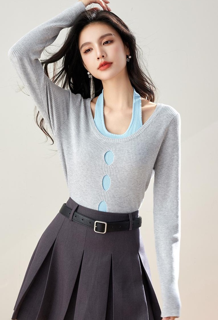 College style long sleeve tops Korean style sweater