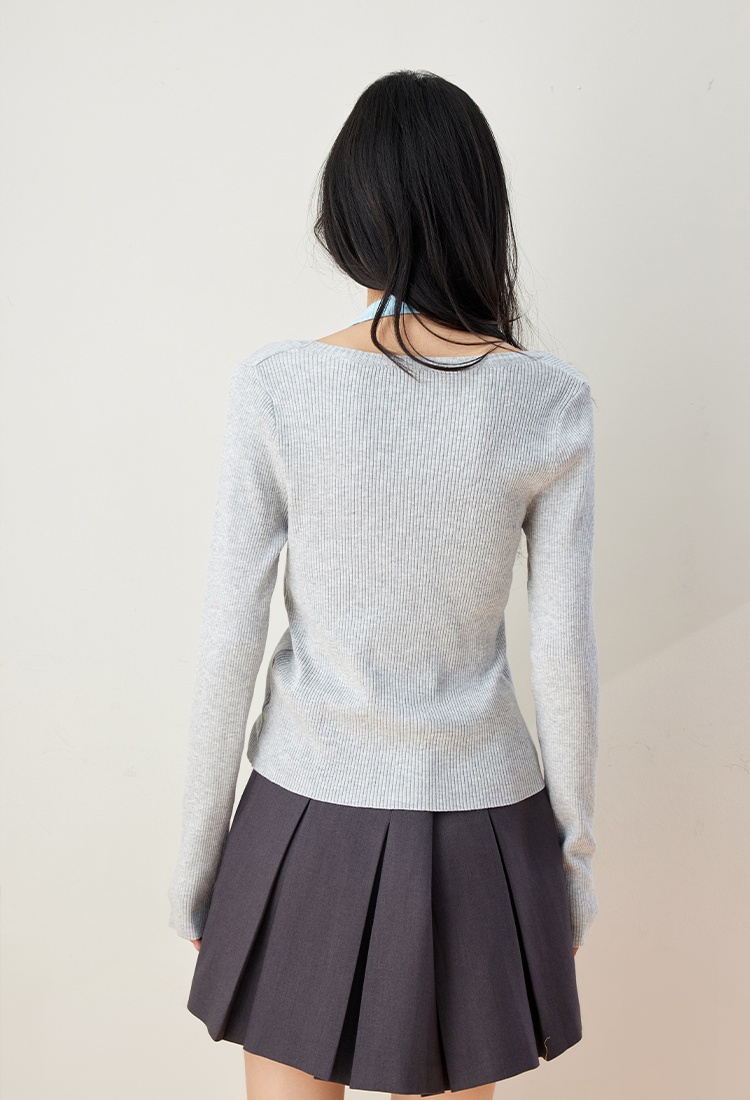 College style long sleeve tops Korean style sweater