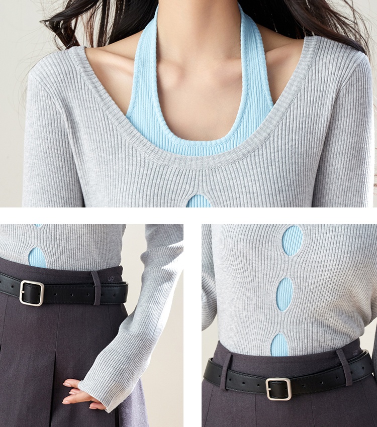 College style long sleeve tops Korean style sweater