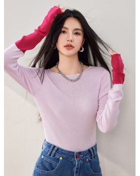 Wool inside the ride sweater autumn bottoming shirt