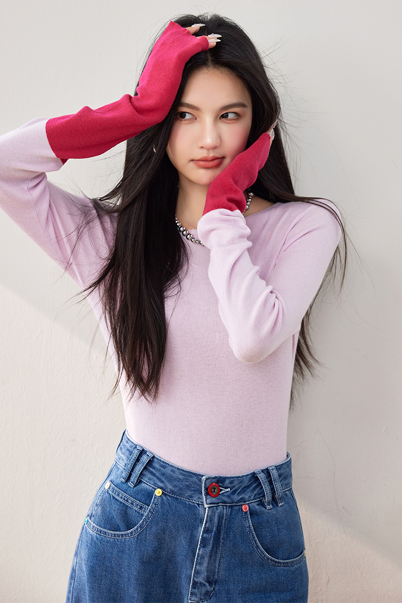 Wool inside the ride sweater autumn bottoming shirt