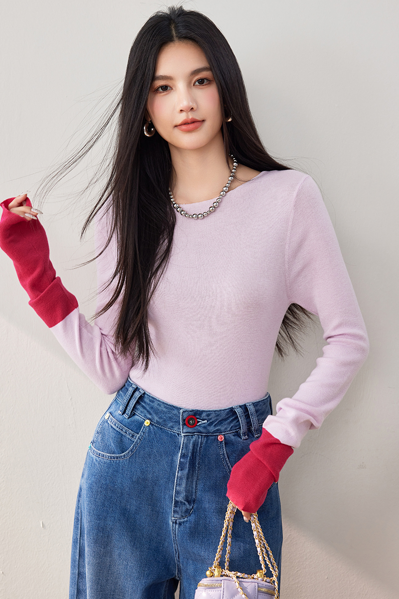 Wool inside the ride sweater autumn bottoming shirt