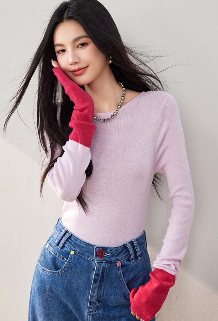 Wool inside the ride sweater autumn bottoming shirt