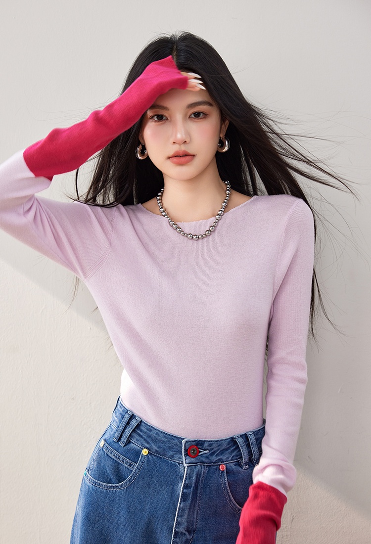 Wool inside the ride sweater autumn bottoming shirt