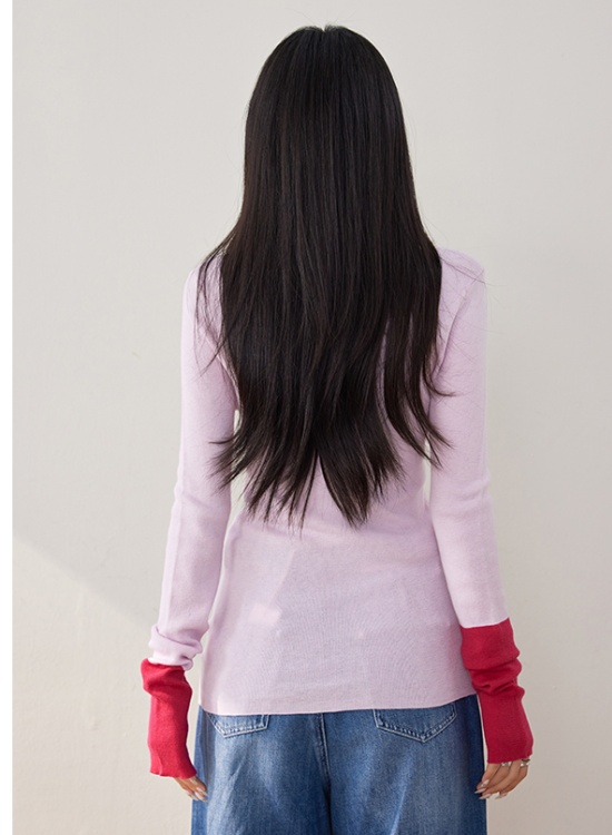 Wool inside the ride sweater autumn bottoming shirt