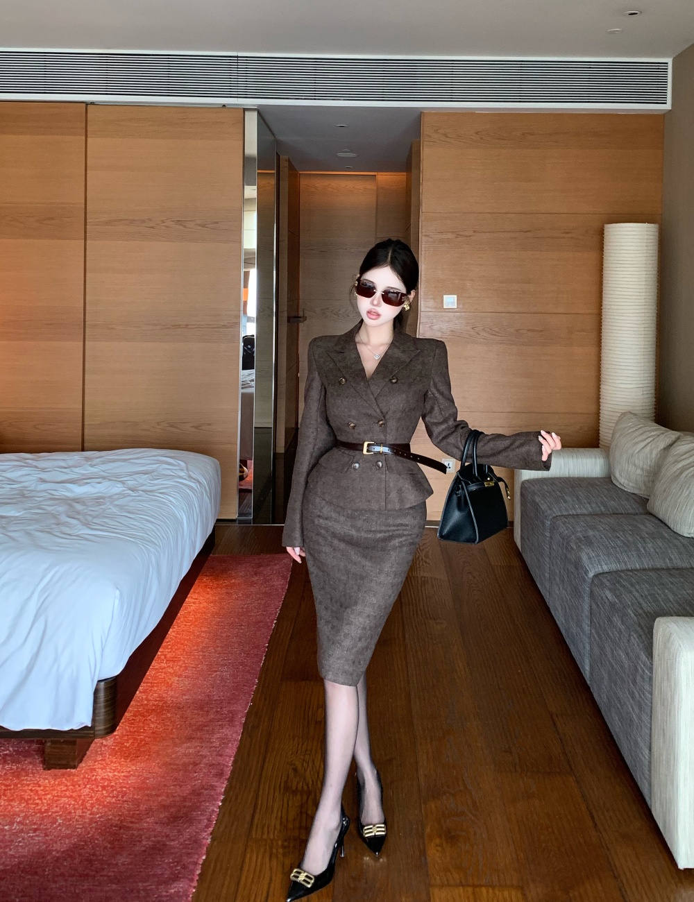 Autumn and winter business suit 2pcs set