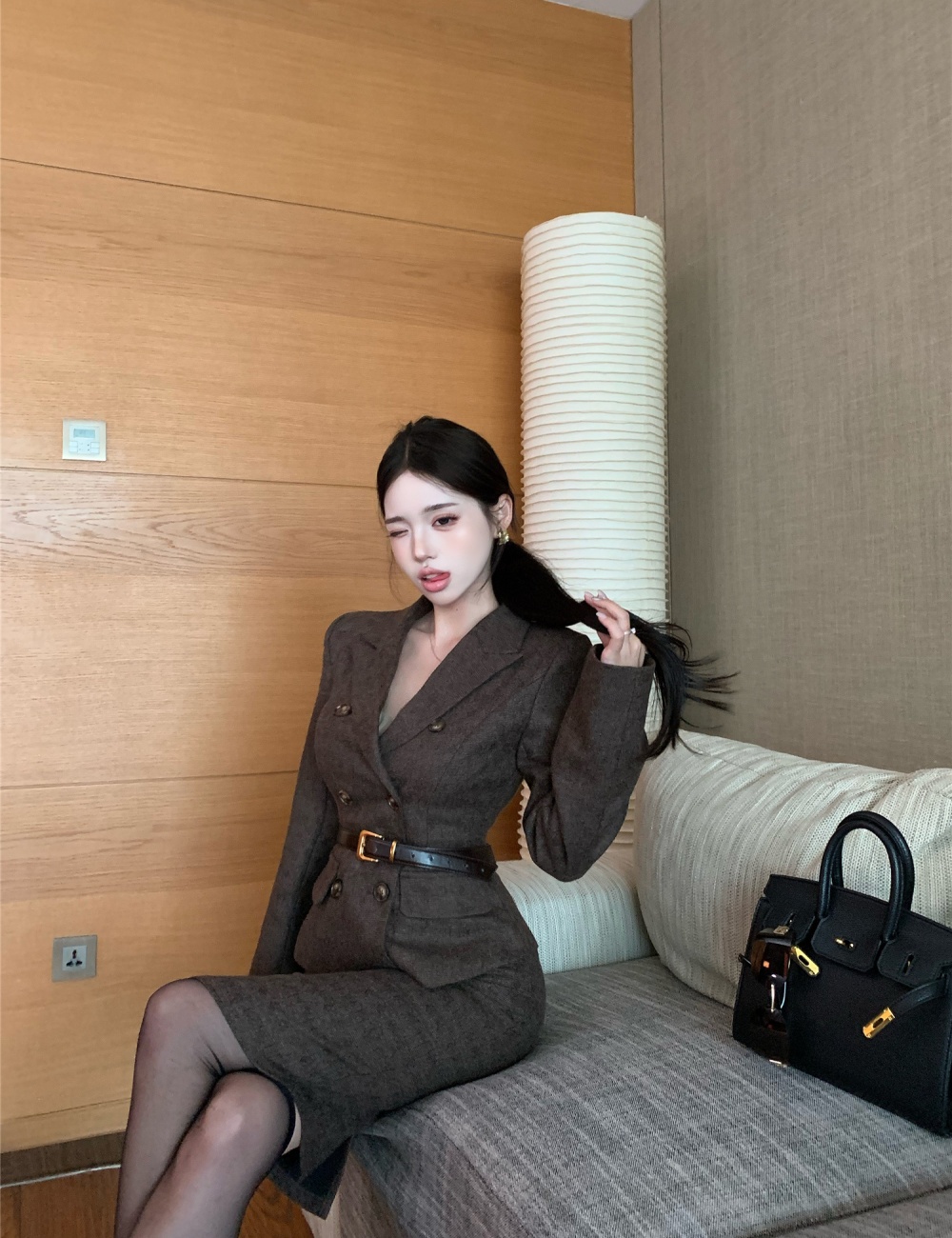 Autumn and winter business suit 2pcs set