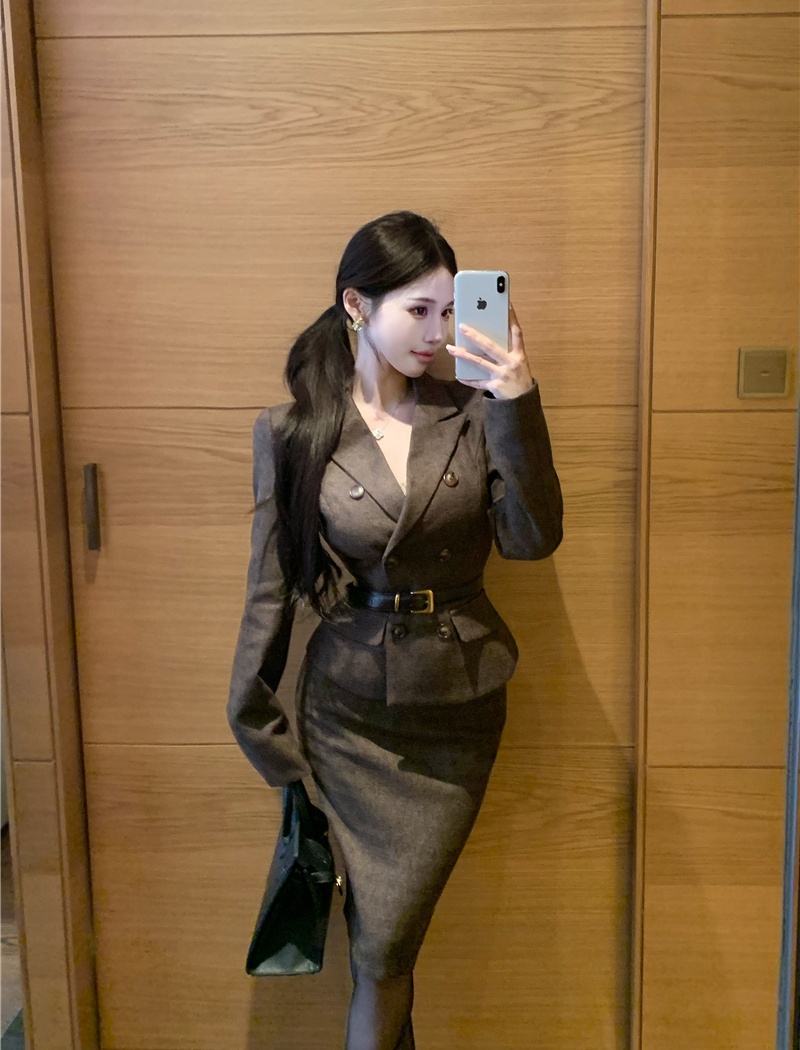 Autumn and winter business suit 2pcs set