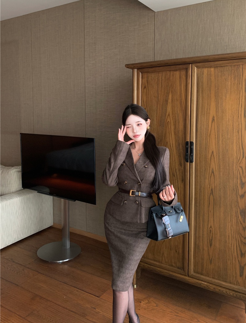 Autumn and winter business suit 2pcs set