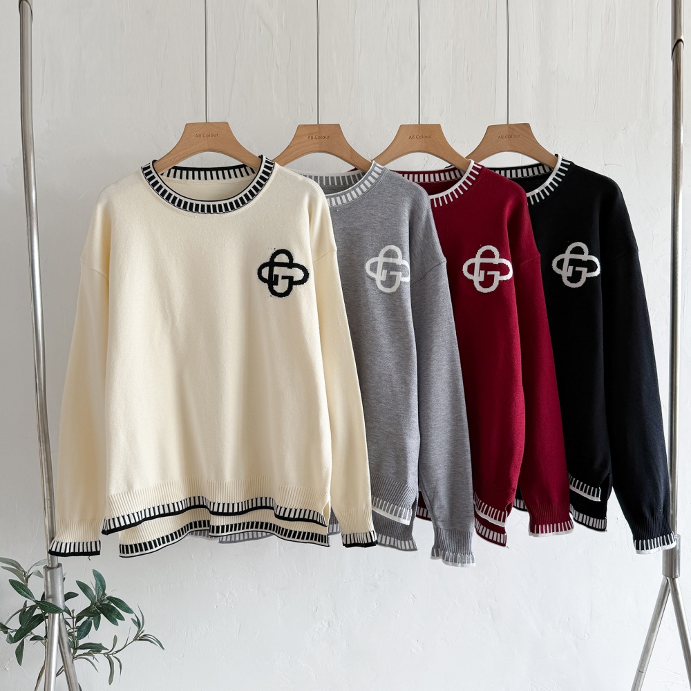 Fashion knitted wide leg pants sports tops 2pcs set for women