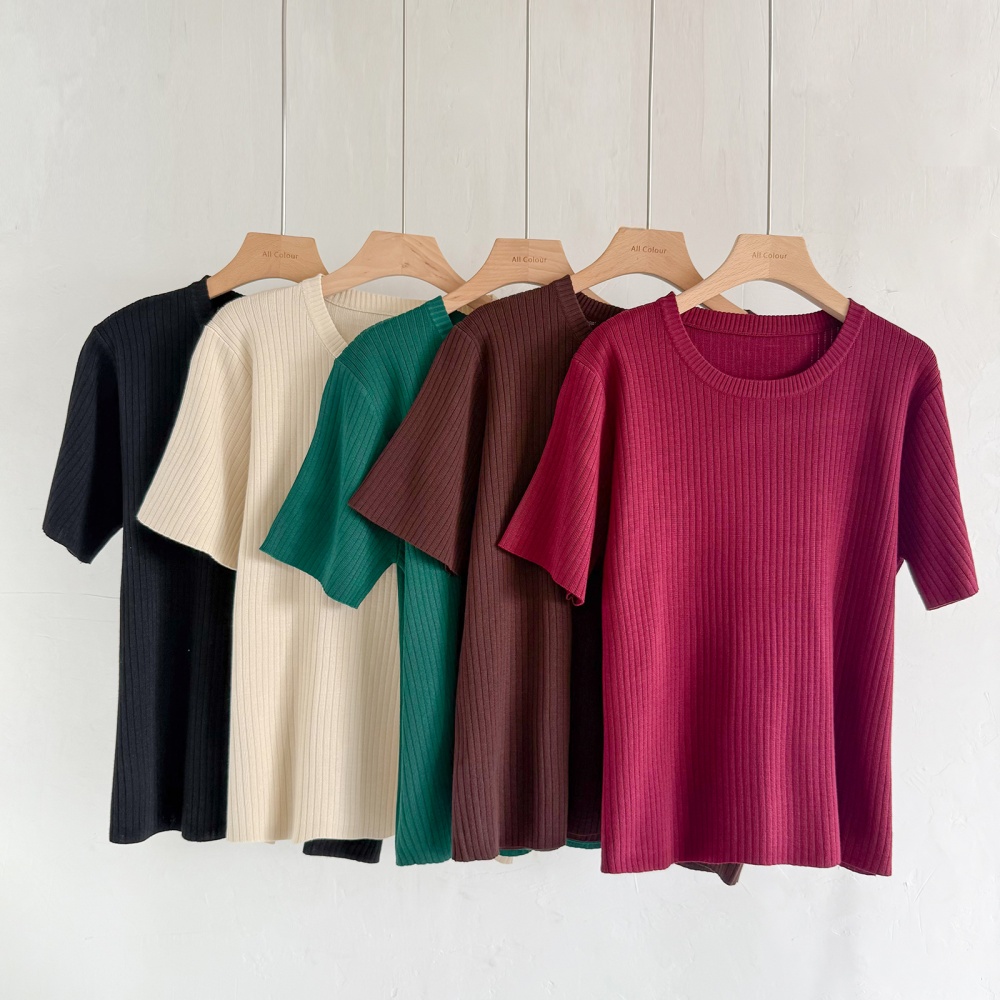 Long knitted coat temperament tops 3pcs set for women