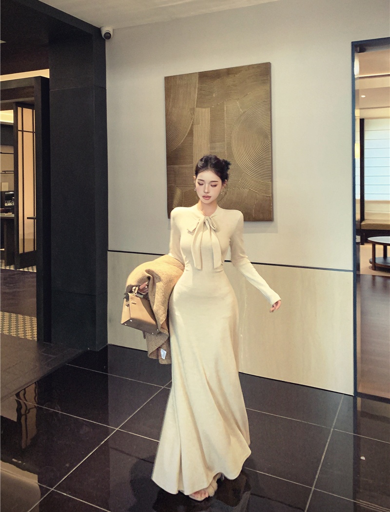 Bottoming France style cloak temperament dress 2pcs set