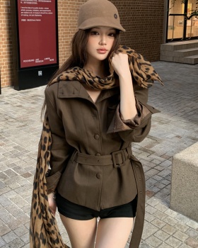 British style retro coat temperament long sleeve tops