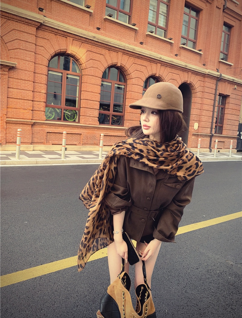 British style retro coat temperament long sleeve tops