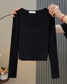 All-match slim bottoming shirt autumn tops for women