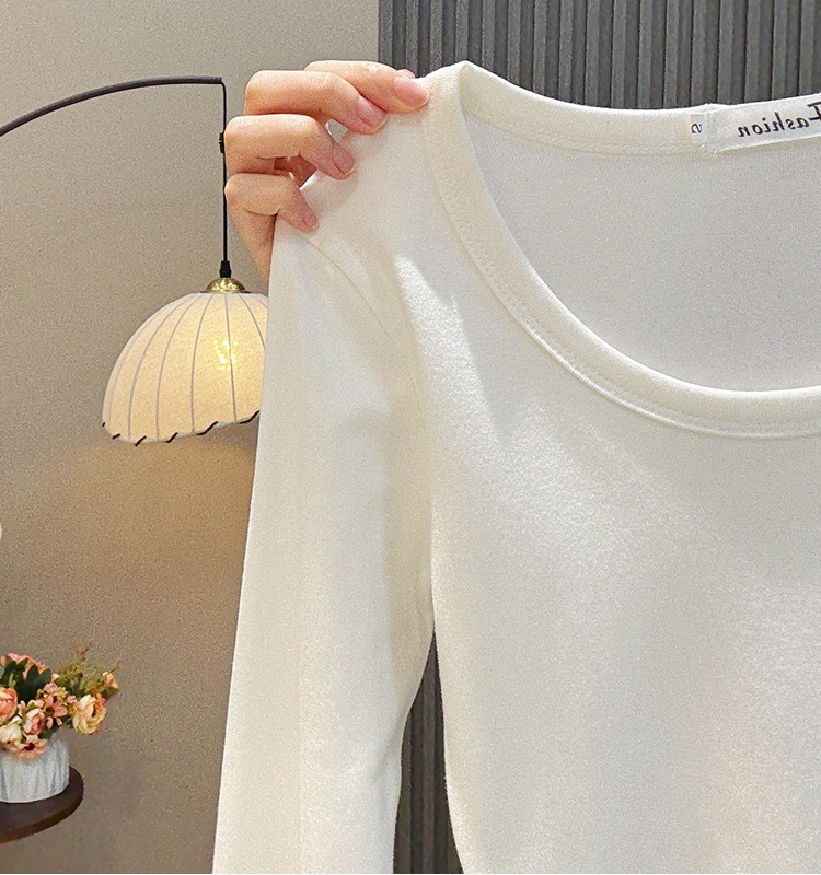 All-match slim bottoming shirt autumn tops for women